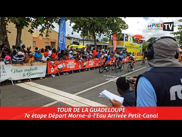 ⁣Tour de la Guadeloupe : 7e étape Départ Morne-à-l'Eau, Arrivée Petit-Canal