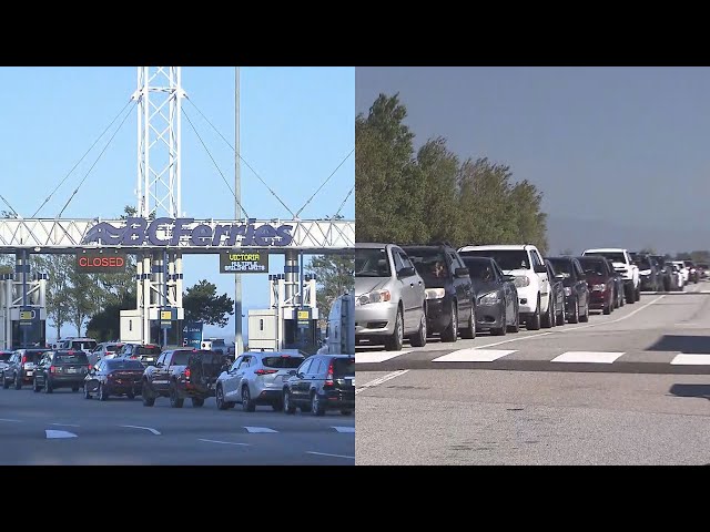 ⁣Last long weekend of summer brings crowds to ferries, highways