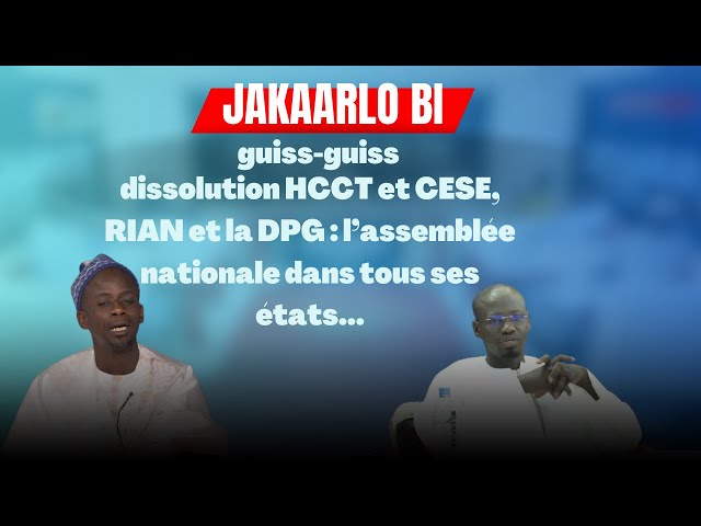 ⁣GUISS-GUISS Malal TALLA et le député Samba DANG réagissent sur la dissolution HCCTet CESE