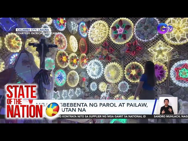 ⁣Mga nagbebenta ng parol at pailaw, nagsulputan na | SONA