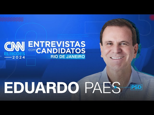 ⁣Eduardo Paes (PSD) | CNN Eleições: entrevistas com candidatos - Rio de Janeiro