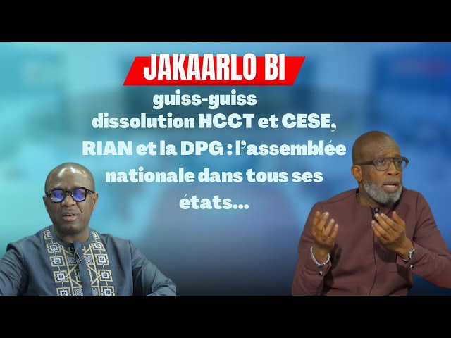 ⁣GUISS-GUISS : Bouba NDOUR et Badara GADIAGA sur la dissolution HCCT et CESE