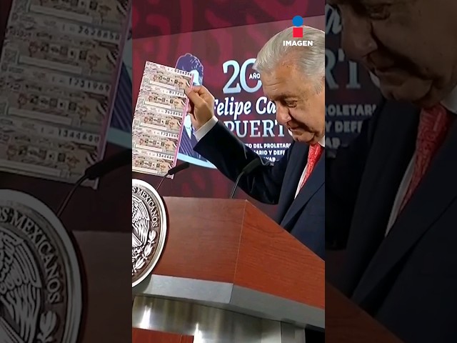 ⁣López Obrador habla sobre el sorteo de la Lotería Nacional que se va a realizar el 15 de septiembre