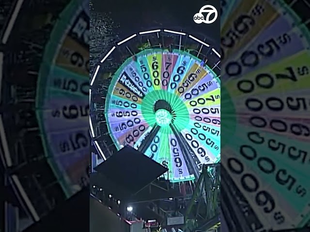 ⁣'Wheel of Fortune' goes BIG on Santa Monica Pier