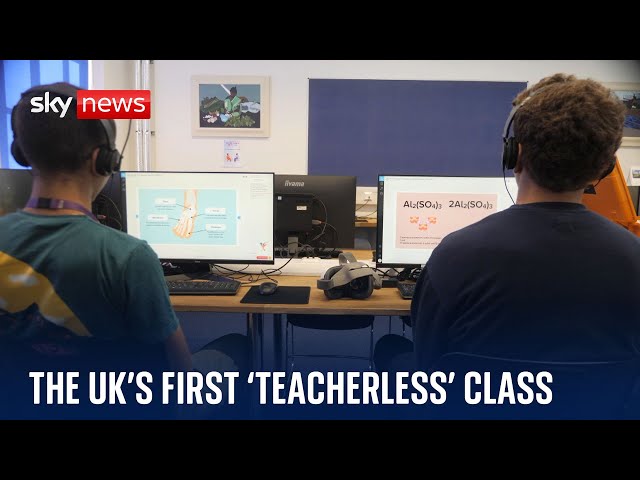 ⁣School introduces UK's first 'teacherless' classroom using artificial intelligence