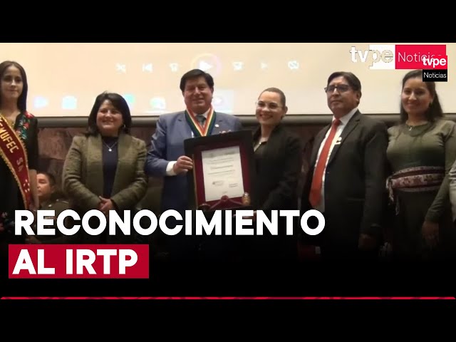 Otorgan reconocimiento al IRTP por transmisión del Inti Raymi