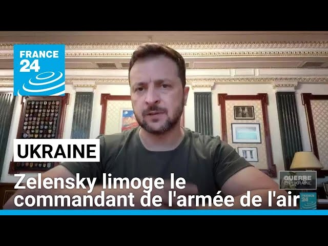 ⁣Zelensky limoge le commandant de l'armée de l'air ukrainien après le crash d'un avion