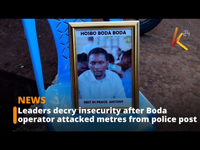 ⁣Leaders decry insecurity after Boda boda operator attacked metres from police post