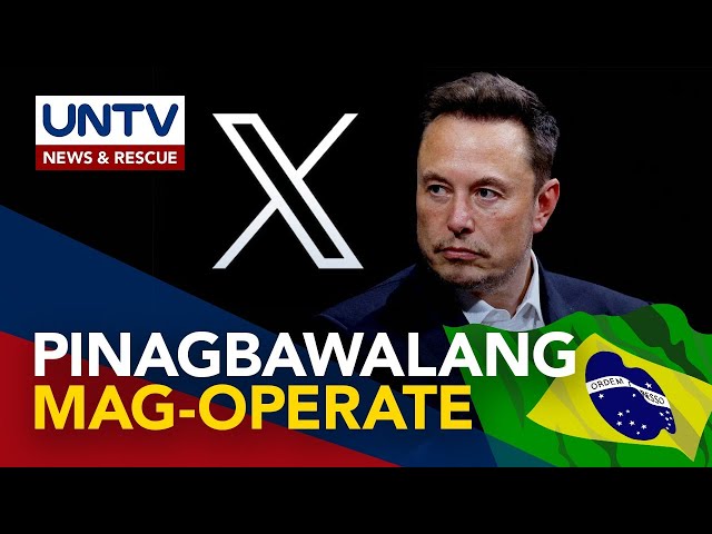 ⁣Operasyon ng ‘X’ platform ni Elon Musk, suspindido sa Brazil