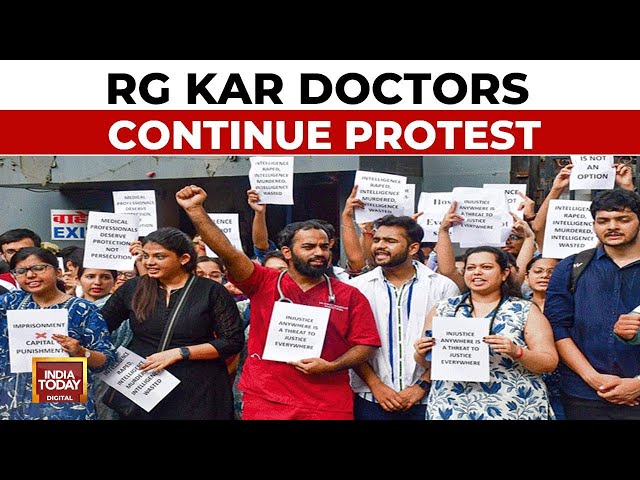 ⁣RG Kar Doctors Continue Protest, Demand Police Commissioner's Resignation Over 'lapses