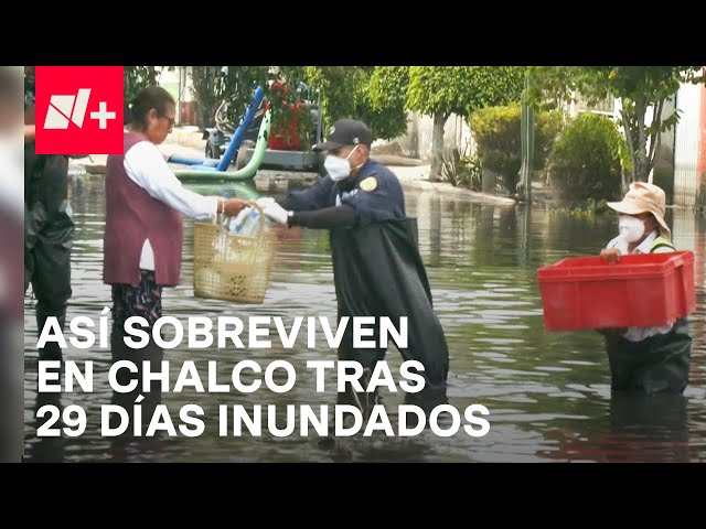 Chalco: Continúa la inundación después de 29 días y las lluvias no cesan - En Punto