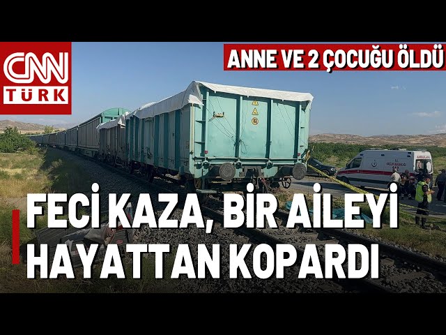 Malatya'da Yük Treni Felaketi! Anne Ve 2 Çocuğu Öldü, Baba Ağır Yaralı