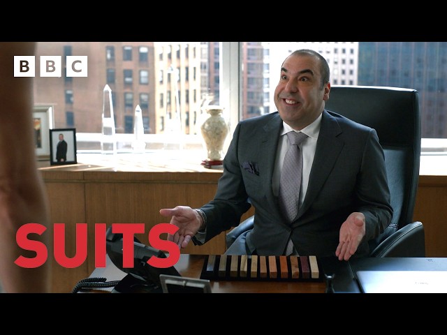 ⁣Louis Litt talks to Donna about his wood | Suits - BBC