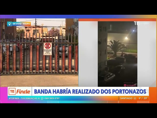 Familia fue víctima de portonazo en Maipú