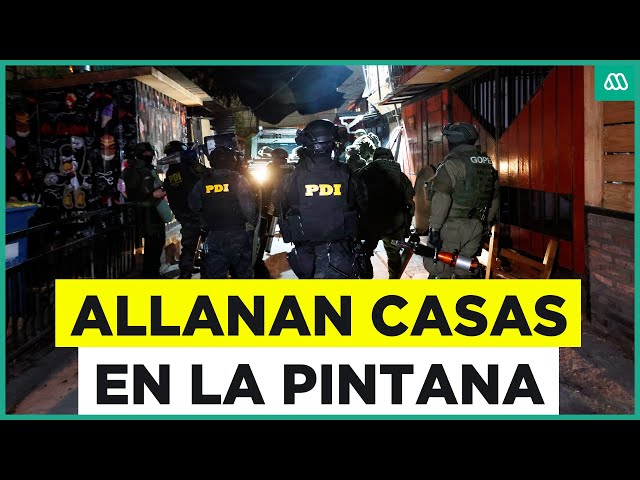 ⁣Operativo histórico: Con blindados allanan casas búnker en La Pintana