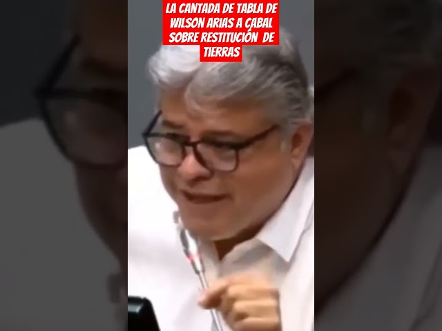 ⁣LA CANTADA DE TABLA DE WILSON ARIAS A MARIA FERNANDA CABAL SOBRE RESTITUCIÓN  DE TIERRAS