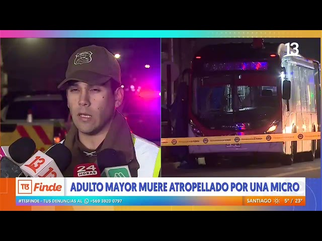 ⁣Adulto mayor muere tras ser atropellado por micro en La Florida