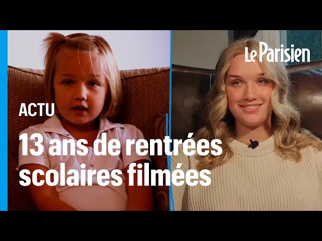 ⁣De la maternelle à la terminale, ce père a interviewé sa fille à chaque rentrée scolaire