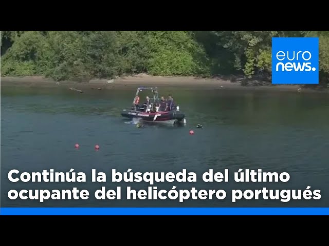 ⁣Se reanuda la búsqueda del soldado desaparecido en un accidente de helicóptero en Portugal