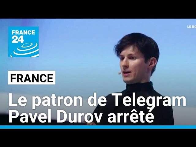 ⁣Le patron de Telegram Pavel Durov arrêté pour "blanchiment de crimes ou délits en bande organis