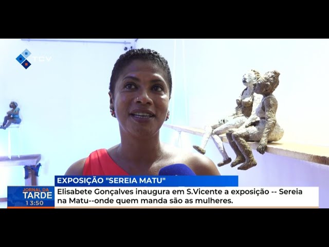 ⁣Elisabete Gonçalves inaugura em São Vicente exposição --Sereia na Matu--onde quem manda são mulheres