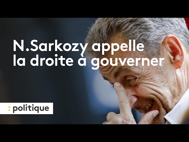 ⁣Nicolas Sarkozy appelle LR à œuvrer pour "faire nommer un Premier ministre de droite"