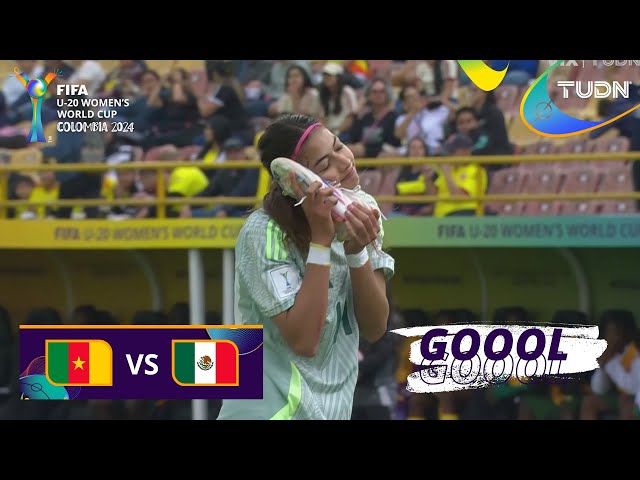 ⁣¡Saldívar marca el segundo gol tricolor! | Camerún 0-2 México | Mundial Femenil Sub20 | TUDN