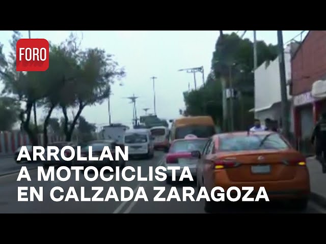 Atropellan a motociclista en Calzada Ignacio Zaragoza, en Venustiano Carranza, CDMX - Las Noticias