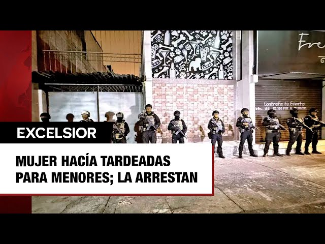 ⁣Mujer hacía tardeadas para menores; la arrestan