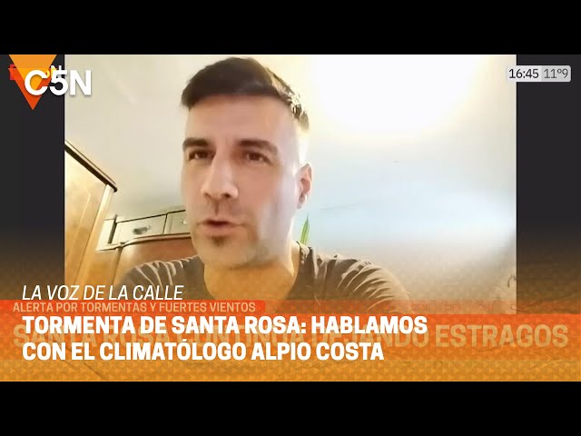 ⁣SANTA ROSA continúa dejando ESTRAGOS: hablamos con ALPIO COSTA