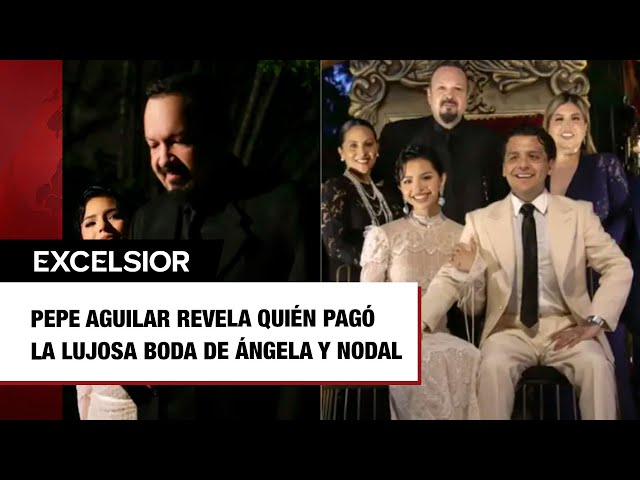 ⁣Pepe Aguilar revela quién pagó la lujosa boda de Ángela Aguilar y Christian Nodal