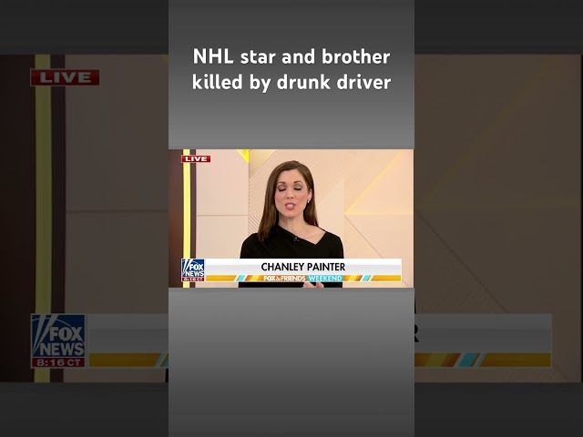 ⁣Suspected drunk driver charged in death of NHL star and brother #shorts