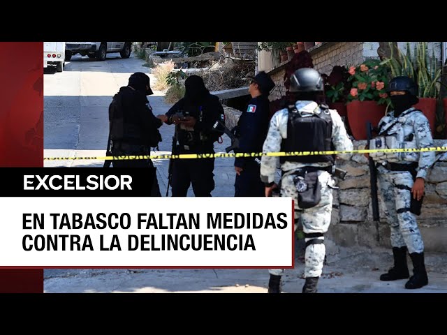 ⁣Tabasco sigue hundido en la inseguridad