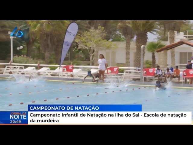 ⁣Campeonato infantil de Natação na ilha do Sal - Escola de natação da murdeira