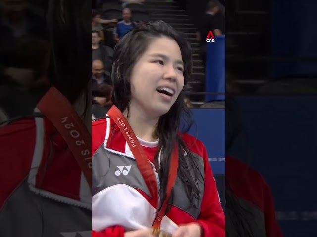 ⁣Paris Paralympics: Singapore's Yip Pin Xiu receives 2nd gold in medal ceremony