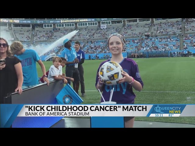 ⁣Charlotte FC, Atrium marks 'Kick Childhood Cancer'