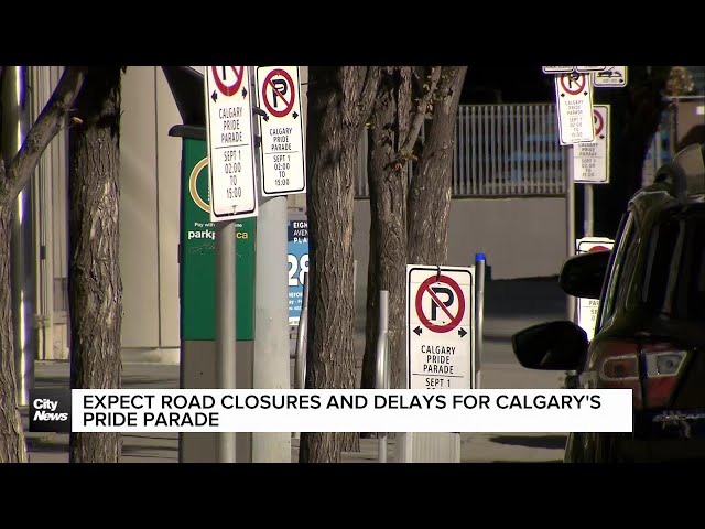 ⁣Expect road closures and delays for Calgary's Pride Parade