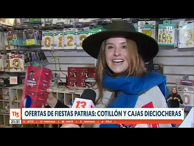 Oferta de Fiestas Patrias: Cotillón y cajas "dieciocheras"