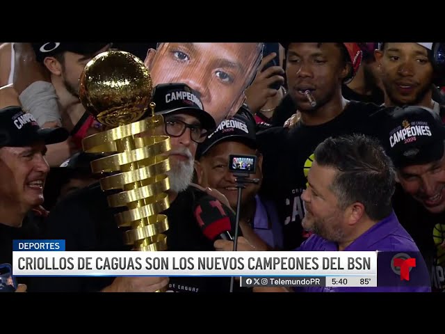 ⁣Fiesta en Caguas: Criollos se quedan con el campeonato del BSN