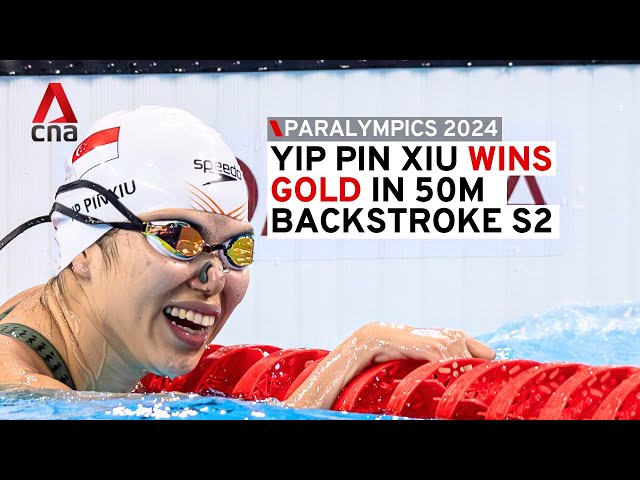 Paris Paralympics 2024: Singapore’s Yip Pin Xiu wins gold in 50m backstroke S2 event