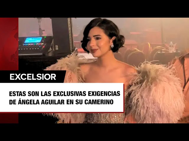 Estas son las exclusivas exigencias de Ángela Aguilar en su camerino