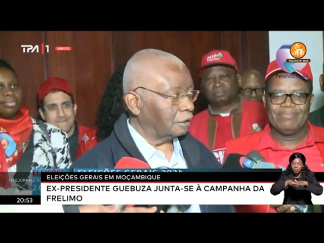 ⁣Eleiões gerais em Moçambique : Ex-Presidente Guebuza junta-se à camapanha da Frelimo