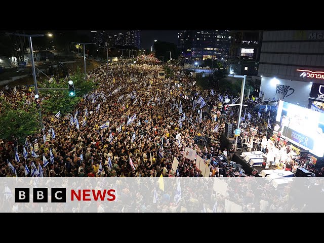 ⁣Israeli court orders end to general strike with more protests planned | BBC News