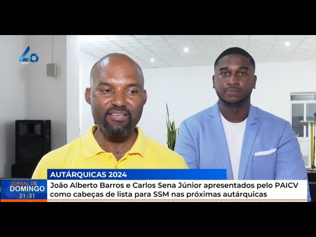 ⁣João Alberto Barros e Carlos Sena Júnior apresentados pelo PAICV como cabeças de lista para SSM