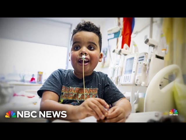 ⁣Six-year-old boy celebrates life-saving news