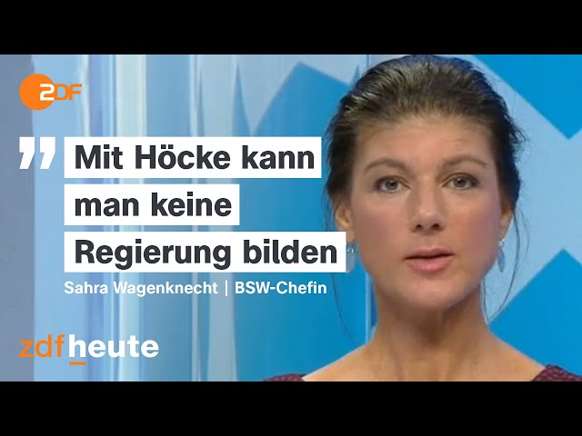 Wagenknecht schließt Koalition mit AfD aus | heute-journal