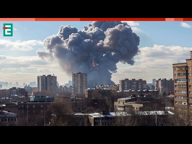 ⁣ УДАР ПО РФ  Потужні вибухи у Бєлгороді  Є прямі влучання  Оперативні НОВИНИ