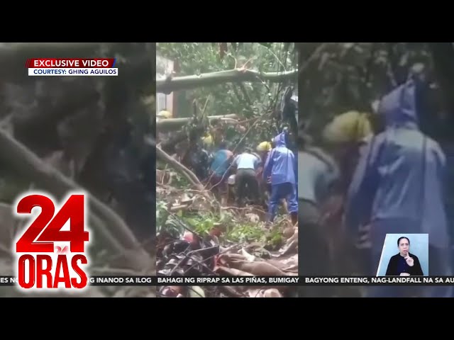 ⁣Buntis at 2 iba pa, natabunan nang buhay; mga residenteng malapit sa landslide, pinalikas | 24 Oras