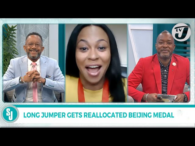 ⁣Long Jumper Chelsea Hammond Ross Gets Reallocated Beijing Medal | TVJ Smile Jamaica