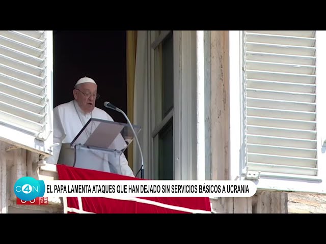 ⁣El papa lamenta los ataques que han dejado sin agua ni electricidad en Urania